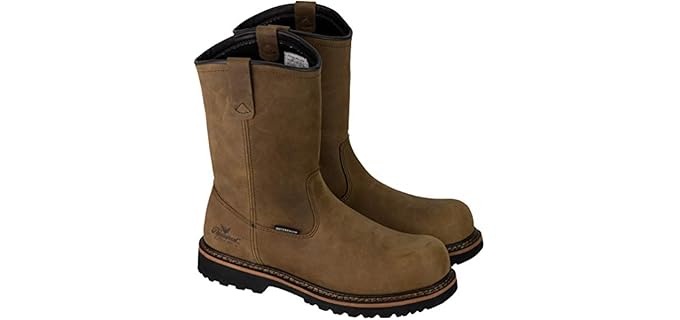 Thorogood Men's V-Series 11 - Contractors' Safety Toe Slip-On Work Boot