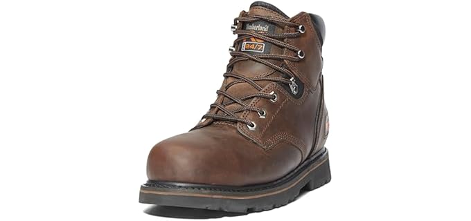 Timberland PRO Men's Pit Boss - Steel-Toe Leather Asphalt-Ready Work Boots