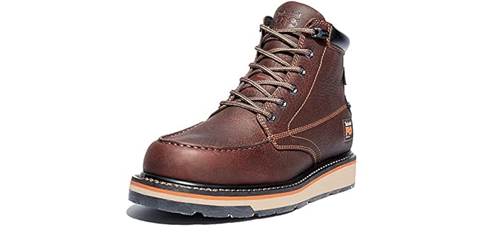 Timberland PRO Men's Gridworks - Plumbers Soft-Toe Rubber Wedge Work Boots