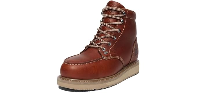 Timberland PRO Men's Barstow Wedge - Rubber Wedge Asphalt & Roofing Work Boots