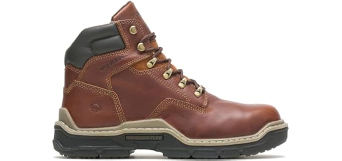 Wolverine Men's Raider Ds Cm 6” - Waterproof Composite-Toe Plumbing Work Boot