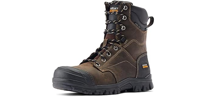 ARIAT Men’s Treadfast 8” Waterproof Steel Toe Work Boot