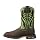 ARJ3S Mens Workhog Wide Square Toe Venttek Work Boot Bruin Brown/Grass Green 10.5 Wide