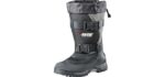 Baffin Wolf Men's Winter Boots, Tundra Rated, 14 to -22 degrees Fahrenheit, Tall Height, Black/Pewter, Size 10