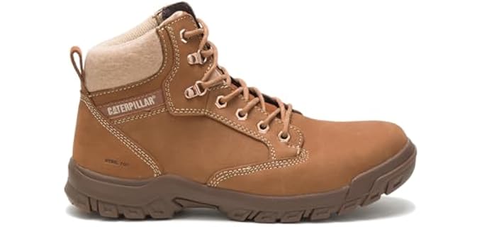 Cat Footwear Women's Tess ST Construction Boot, Chocolate, 9