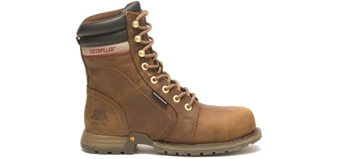 Cat Footwear Women's Echo Waterproof Steel Toe Industrial Boot, Pyramid, 8