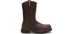 Caterpillar Men's Revolver Pull-On Steel Toe Boot,Dark Brown,9 W US