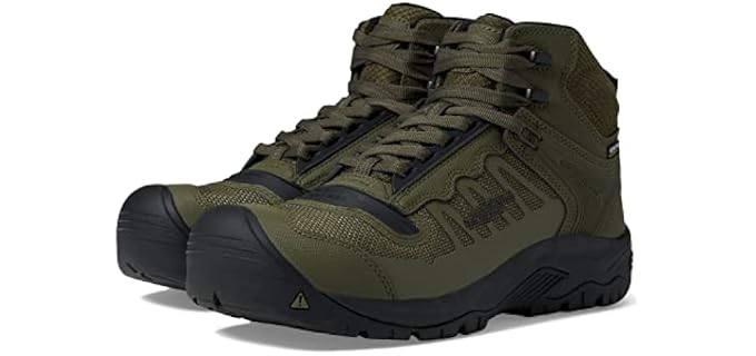 KEEN Utility Men's - Reno Mid Height Composite Toe Flexible Waterproof Athletic Work Boots