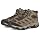 Merrell Men's Moab 3 Mid Waterproof Hiking Boot, New Boulder, 11 Wide | Water-Resistant Membrane, Pig Suede Leather Upper, Ankle-Protecting Height, Scuff-Guarding Rubber