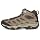 Merrell Men's Moab 3 Mid Waterproof Hiking Boot, New Boulder, 11 Wide | Water-Resistant Membrane, Pig Suede Leather Upper, Ankle-Protecting Height, Scuff-Guarding Rubber