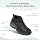 Orthofeet Delta Orthopedic Women Leather Hiking Boot, Black, Size 7.5 | Waterproof, Slip-Resistant, Outdoor Boot with Lugged Sole, Arch Support, Comfortable Ergonomic Cushioning, Wide Toe Box