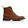 Polar Fox Wright Men's Cap-Toe Dress Boot | Fashion Ankle Boot with Side Zip in Vegan Leather | MPX806067A | in Sienna Brown, Size 11
