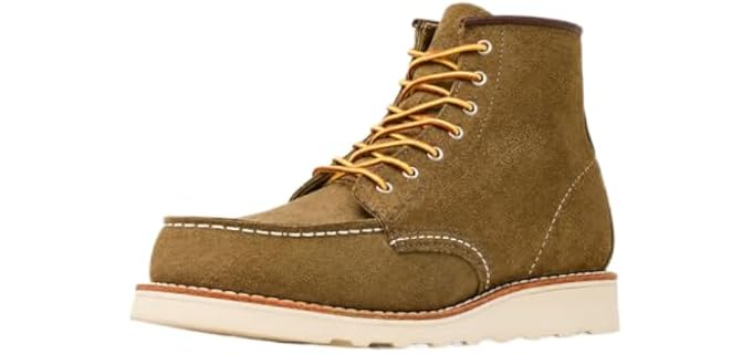 Red Wing Shoes Heritage Classic Moc 3377 Women Boot, Olive, 9 B