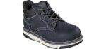 Skechers Work Flex Boot Fallow Slip Resistant Lace-Up Boot Black
