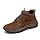 Skechers Men's Respected Boswell Mid Top Leather Moc Toe Lace Up Boot - Cdb - 11 Extra Wide