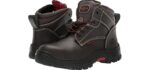 Skechers mens Burgin-tarlac Industrial Boot, Brown Embossed Leather, 11 US