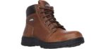 Skechers Mens Workshire Safety Boots Lace Up Casual Work Brown 9 US