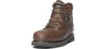 Timberland PRO Men's Pit Boss 6 Inch Steel Safety Toe Industrial Work Boot, Brown-2024 New, 10