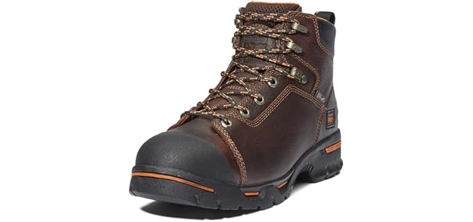 Timberland PRO Men's Endurance 6 Inch Steel Safety Toe Puncture Resistant Industrial Work Boot, Briar Brown, 11.5M