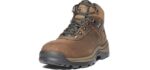 Timberland PRO Men's Flume Work Steel Safety Toe Waterproof Industrial Hiker Work Boot, Brown-2024 NEW, 10.5M