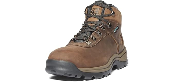 Timberland PRO Men's Flume Work Steel Safety Toe Waterproof Industrial Hiker Work Boot, Brown-2024 NEW, 10.5M