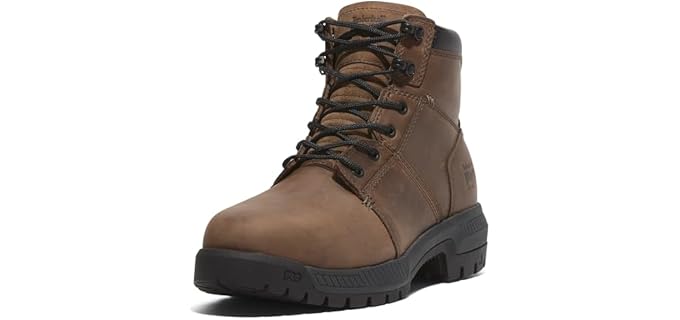 Timberland PRO Men's Montauk 6 Inch Steel Safety Toe Industrial Work Boot, Gaucho Brown, 11.5M