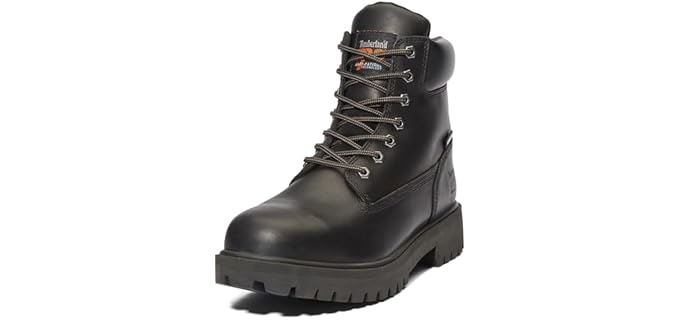 Timberland Pro Men's Direct Attach - Steel Toe Waterproof Insulated Work Boot Timberland PRO Men's Direct Attach 6 Inch Steel Safety Toe Insulated Waterproof Industrial Work Boot, Black-2024 NEW, 10.5 M