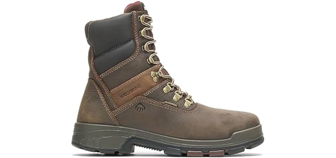 Wolverine Men's Cabor Waterproof 8-Inch Work Boot,Dark Brown,10.5 M US